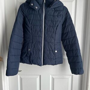 Hollister Navy Puffer Jacket